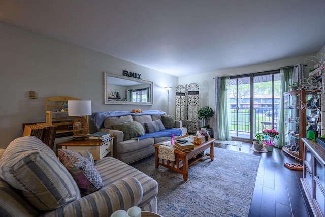 8525 W Waterford Ave Unit 1, Greenfield, WI 53228 - living area with hardwood / wood-style floors