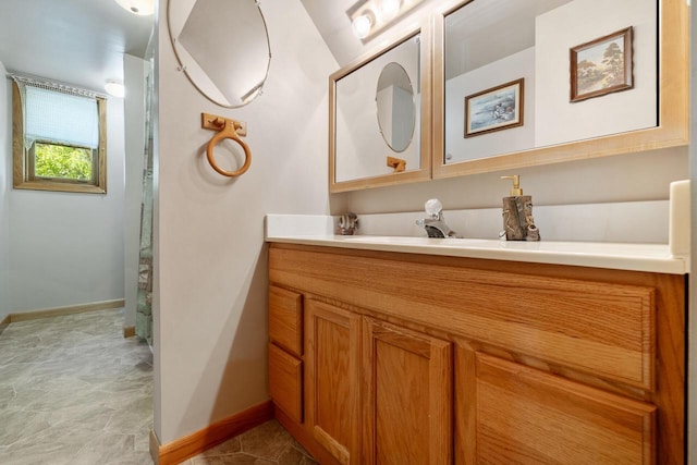 10029 W Spring Rd, Fox Lake, WI 53933 - bathroom featuring vanity and baseboards