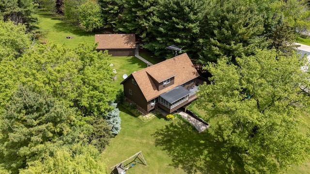 10029 W Spring Rd, Fox Lake, WI 53933 - aerial view of property and surrounding area