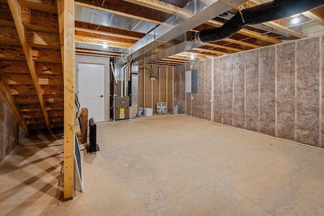 W4936 Battlestone Station Rd, La Crosse, WI 54601 - unfinished below grade area with electric panel and heating unit