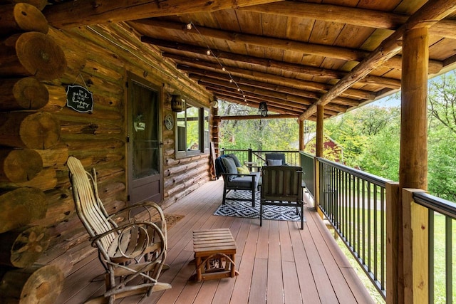 W3276 Princeton Rd, Green Lake, WI 54941 - view of deck