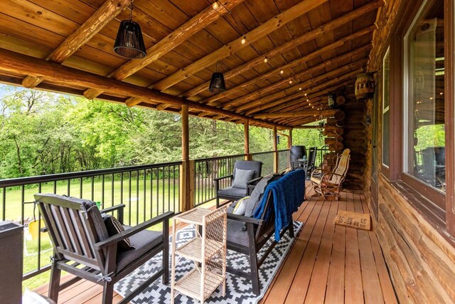 W3276 Princeton Rd, Green Lake, WI 54941 - view of wooden deck