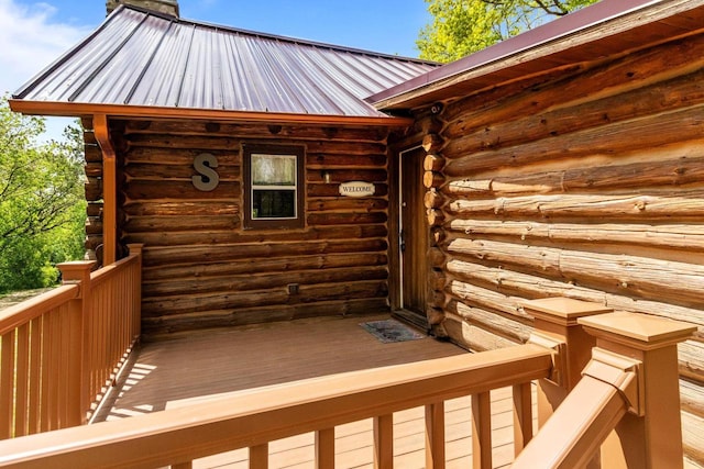 W3276 Princeton Rd, Green Lake, WI 54941 - view of wooden terrace