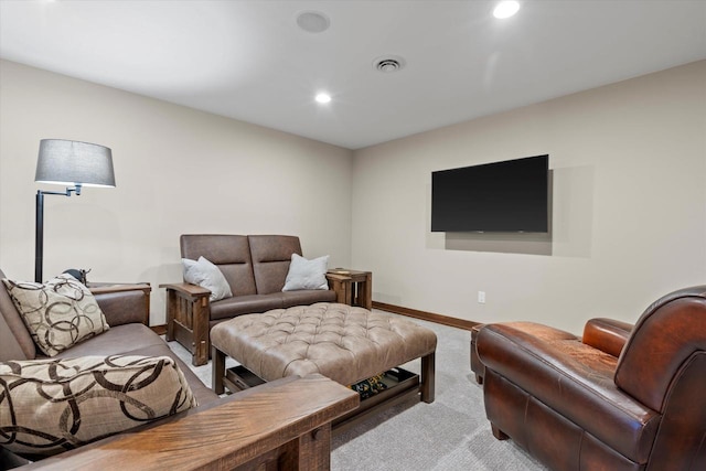 4021 Three Penny Ct, De Pere, WI 54115 - living room with carpet floors, recessed lighting, and baseboards