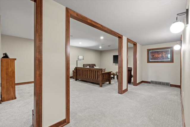 4021 Three Penny Ct, De Pere, WI 54115 - corridor with carpet floors, baseboards, and recessed lighting