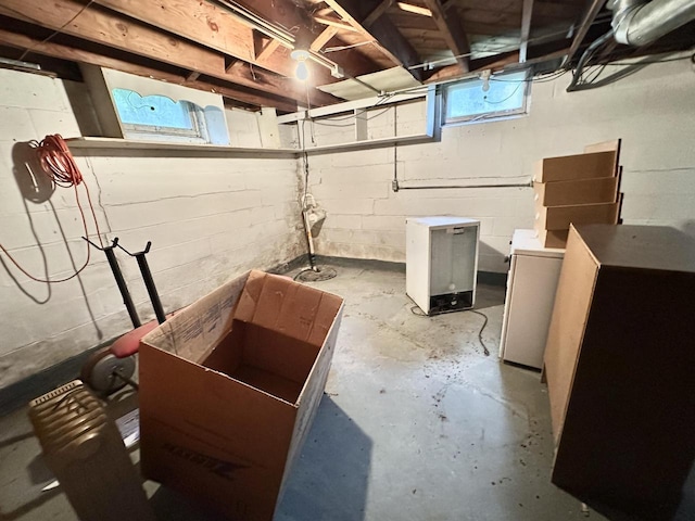 5501 W Thurston Ave, Milwaukee, WI 53218 - unfinished basement featuring concrete block wall