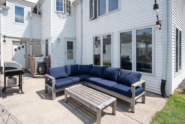 4781 N Idlewild Ave, Whitefish Bay, WI 53211 - view of patio / terrace featuring an outdoor living space and grilling area