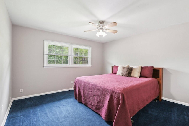620 S Greenfield Ave, Waukesha, WI 53186 - carpeted bedroom with baseboards and a ceiling fan