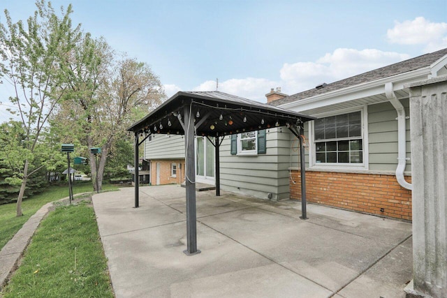 620 S Greenfield Ave, Waukesha, WI 53186 - view of patio with a gazebo and a carport