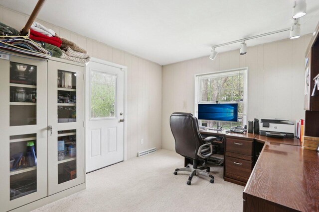 620 S Greenfield Ave, Waukesha, WI 53186 - office featuring rail lighting and carpet floors