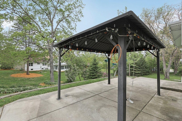 620 S Greenfield Ave, Waukesha, WI 53186 - view of patio / terrace featuring a gazebo