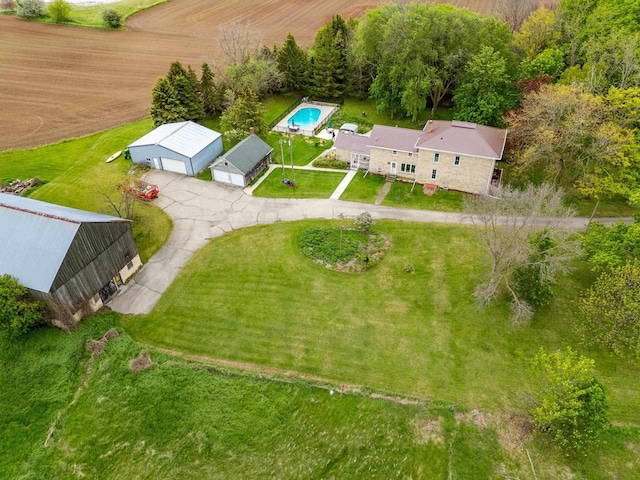 4105 Lime Kiln Rd, Green Bay, WI 54311 - aerial view of property and surrounding area with a pool area
