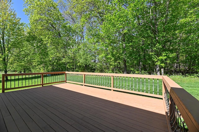 9165 S 47th St, Franklin, WI 53132 - deck with a yard