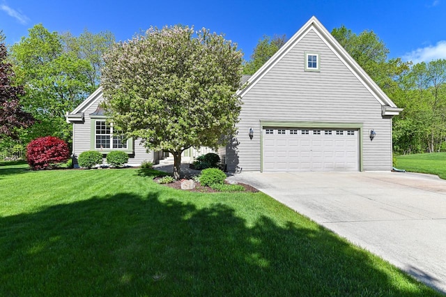 9165 S 47th St, Franklin, WI 53132 - view of front facade with concrete driveway and a front lawn