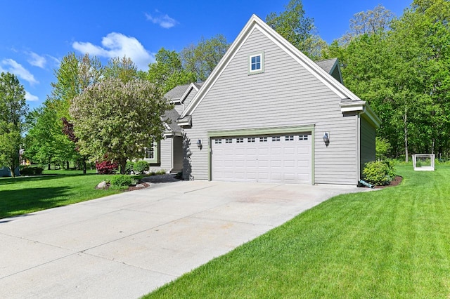 9165 S 47th St, Franklin, WI 53132 - view of front of house with concrete driveway, a front lawn, and roof with shingles
