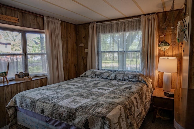 2146 Olmstead St, Friendship, WI 53934 - bedroom with wood walls