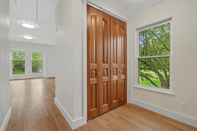 6600 N Ballard Rd, Appleton, WI 54913 - entrance foyer featuring light wood-type flooring and baseboards