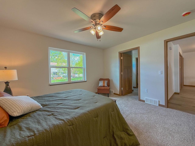 990 Morning Star Ln, Plover, WI 54467 - carpeted bedroom featuring baseboards and a ceiling fan