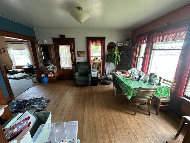 227 S 1st St, Colby, WI 54421 - dining space featuring plenty of natural light and wood finished floors