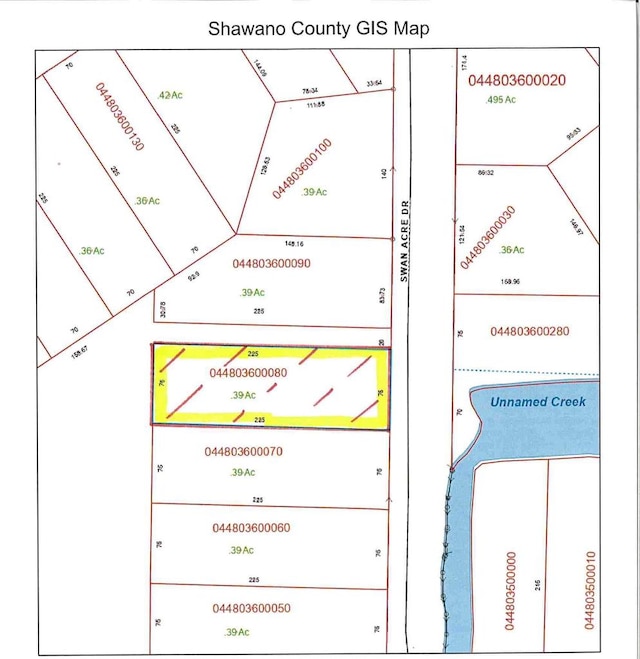 Swan Acre Dr, Cecil, WI 54111