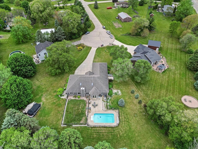 S91W35161 Prairie Ct, Eagle, WI 53119 - aerial overview of property's location with a pool