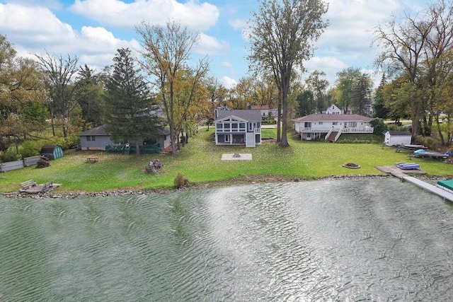 24722 84th St, Salem, WI 53168 - view from above of property featuring a nearby body of water