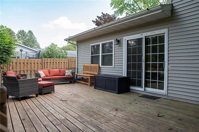 203 E Maple St, Thorp, WI 54771 - deck with an outdoor hangout area