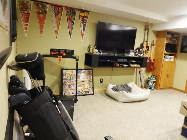 7320 5th Ave, Kenosha, WI 53143 - game room with carpet and baseboards
