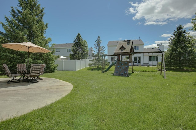 6622 96th Ave, Kenosha, WI 53142 - view of yard featuring a playground and a patio