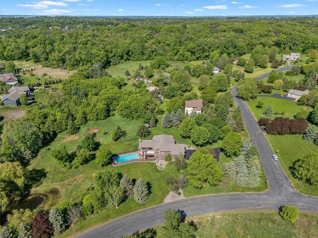 15210 Painters Lane Cir, Stillwater, MN 55082 - aerial view of property's location with a forest