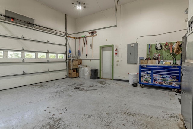 17785 Circle Dr, Boscobel, WI 53805 - garage with electric panel