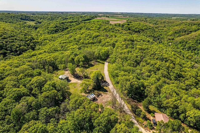 17785 Circle Dr, Boscobel, WI 53805 - drone / aerial view of a heavily wooded area