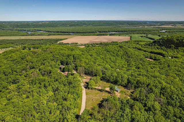 17785 Circle Dr, Boscobel, WI 53805 - aerial view of sparsely populated area with a forest