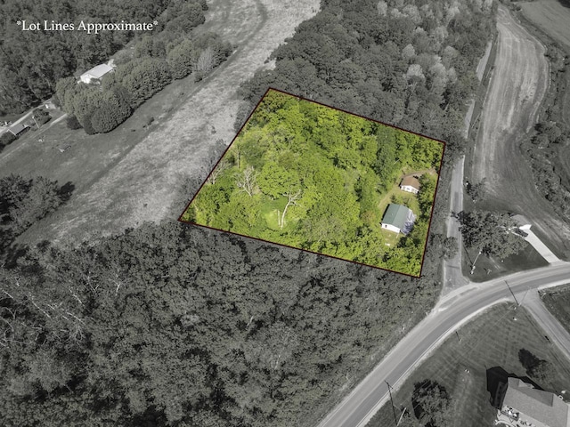 W3703 Scotch Coulee Rd, West Salem, WI 54669 - aerial overview of property's location featuring property parcel outlined