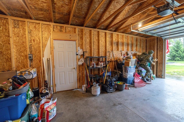 W7744 County Rd E, Westfield, WI 53964 - garage featuring a garage door opener
