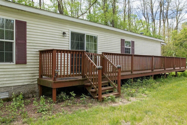 W7744 County Rd E, Westfield, WI 53964 - view of wooden terrace