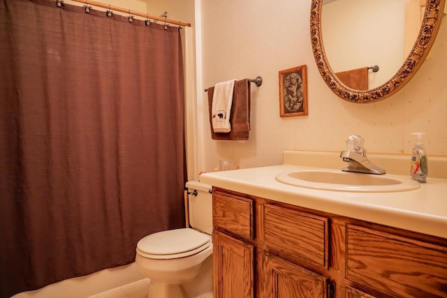 N12124 12th Ave, Necedah, WI 54646 - full bath with toilet, vanity, and tile patterned flooring