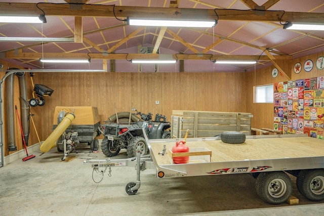N12124 12th Ave, Necedah, WI 54646 - garage featuring wood walls