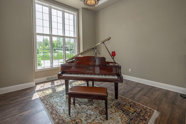 18290 Prairie Falcon Ln, Brookfield, WI 53045 - sitting room featuring baseboards and wood-type flooring