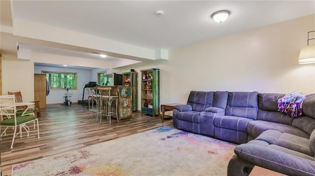 3015 Aspen Ter, Danbury, WI 54830 - living area with wood finished floors