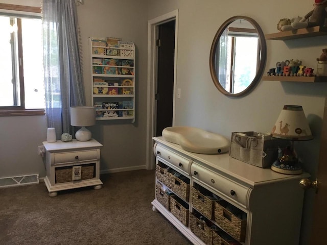 2706 Pleasant Dr, Holmen, WI 54636 - bedroom with multiple windows and dark carpet