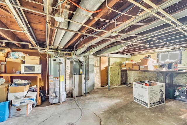 2301 W High St, Racine, WI 53404 - below grade area with gas water heater and heating unit