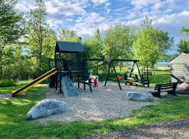 W3794 Beaver Dr, Lake Geneva, WI 53147 - view of jungle gym
