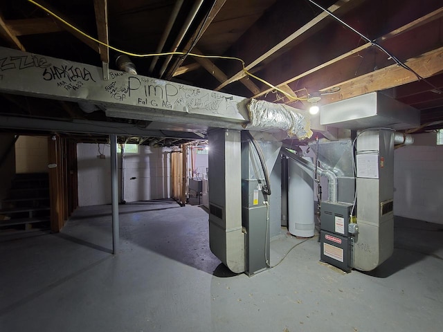 6229 W Keefe Avenue Parkway Unit 6229A, Milwaukee, WI 53216 - unfinished basement featuring heating unit and water heater
