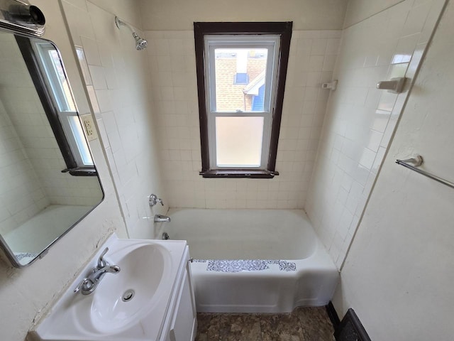 2931 N 58th St, Milwaukee, WI 53210 - bathroom featuring tub / shower combination and vanity