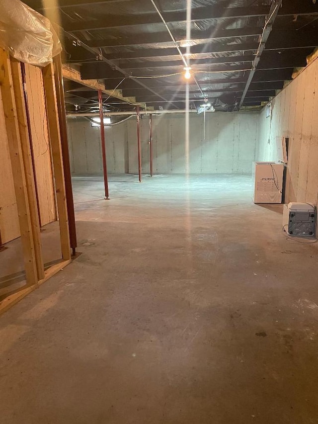 2942 Brentwood Dr, Grand Marsh, WI 53936 - view of unfinished basement