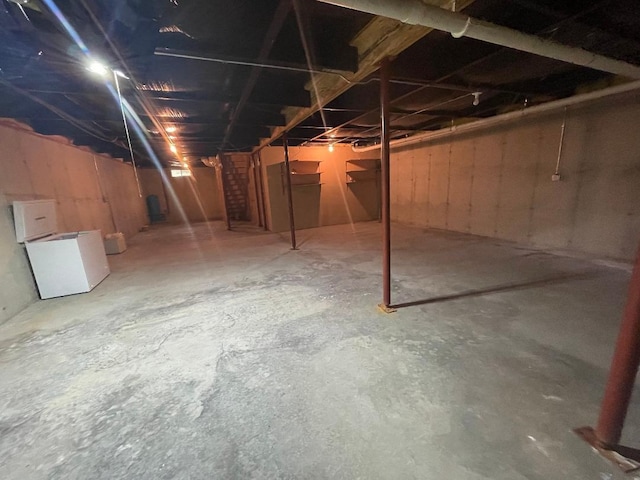 2942 Brentwood Dr, Grand Marsh, WI 53936 - view of unfinished below grade area
