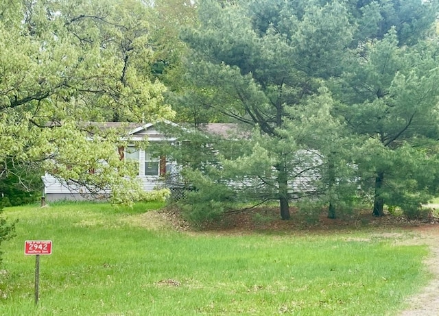 2942 Brentwood Dr, Grand Marsh, WI 53936 - view of yard featuring a forest view