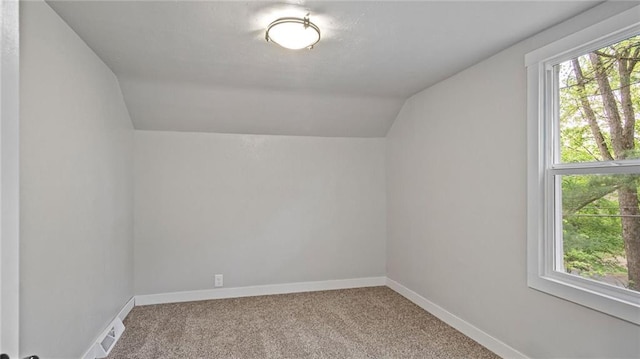 2572 90th St, Eau Claire, WI 54703 - bonus room with vaulted ceiling, carpet, and baseboards