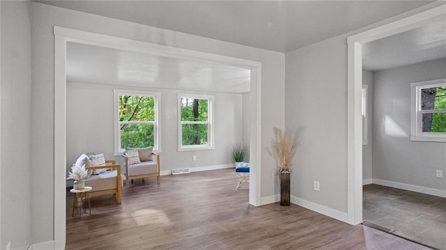 2572 90th St, Eau Claire, WI 54703 - living area with baseboards and wood finished floors